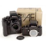 Rare Nikon F3 AF Outfit. Comprising body #AF8306880 (condition 5F).