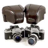Two Nikon F Photomic Film Cameras.