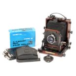 Markimage 45-1D 5x4 Field Camera Outfit. (condition 3/4F) Probably a re-badged Shen-Ho model.