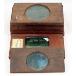 Small Quantity of Magic Lantern Slides in Wooden Mounts. (Condition 5/6).