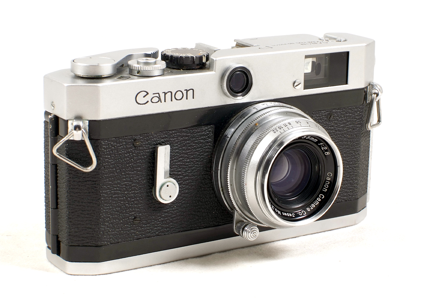 Canon P Rangefinder Body #793718 (condition 5F). With Canon 35mm f2. - Image 2 of 3