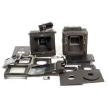 A Quantity MPP Spare Parts. Including bodies with bellows, film holders, standards, lens panel etc.