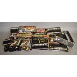 Qty of boxed Scalextric accessories and track sections c1980's