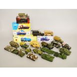 Quantity of assorted diecast models: four boxed Corgi Classics; boxed Atlas fire engine;