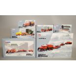 Six Corgi Heavy Haulage 1:50 scale diecast model sets,