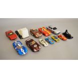 Mixed lot of slot-cars including kit built models.