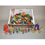 An excellent selection of plastic toy soldiers and other figures by Crescent, Lone Star,