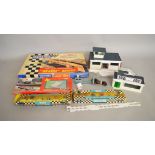 Rare 1960's Scalextric Accessories including a boxed Grande Bridge and a part built Kit Control