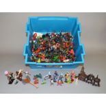 A good selection of plastic toy soldiers and figures, by Britains, Lone Star, Crescent and others.