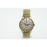 OMEGA - A gents gold plated Omega Seamaster manual-wind wristwatch,