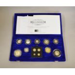 ROYAL MINT - The United Kingdom MILLENNIUM silver collection to include Millennium crown,