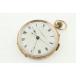 A 9ct top-wind pocket watch H/M London 1915 by M.