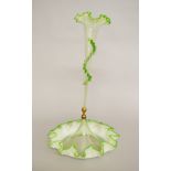 A Victorian glass Epergne. Height 56cm approx.