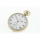 A 9ct top-wind Smith's Deluxe pocket watch H/M Birmingham 1953,