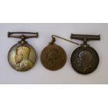 Three medals to include a WW1 British War medal to PTE.G.Newstead R.W.