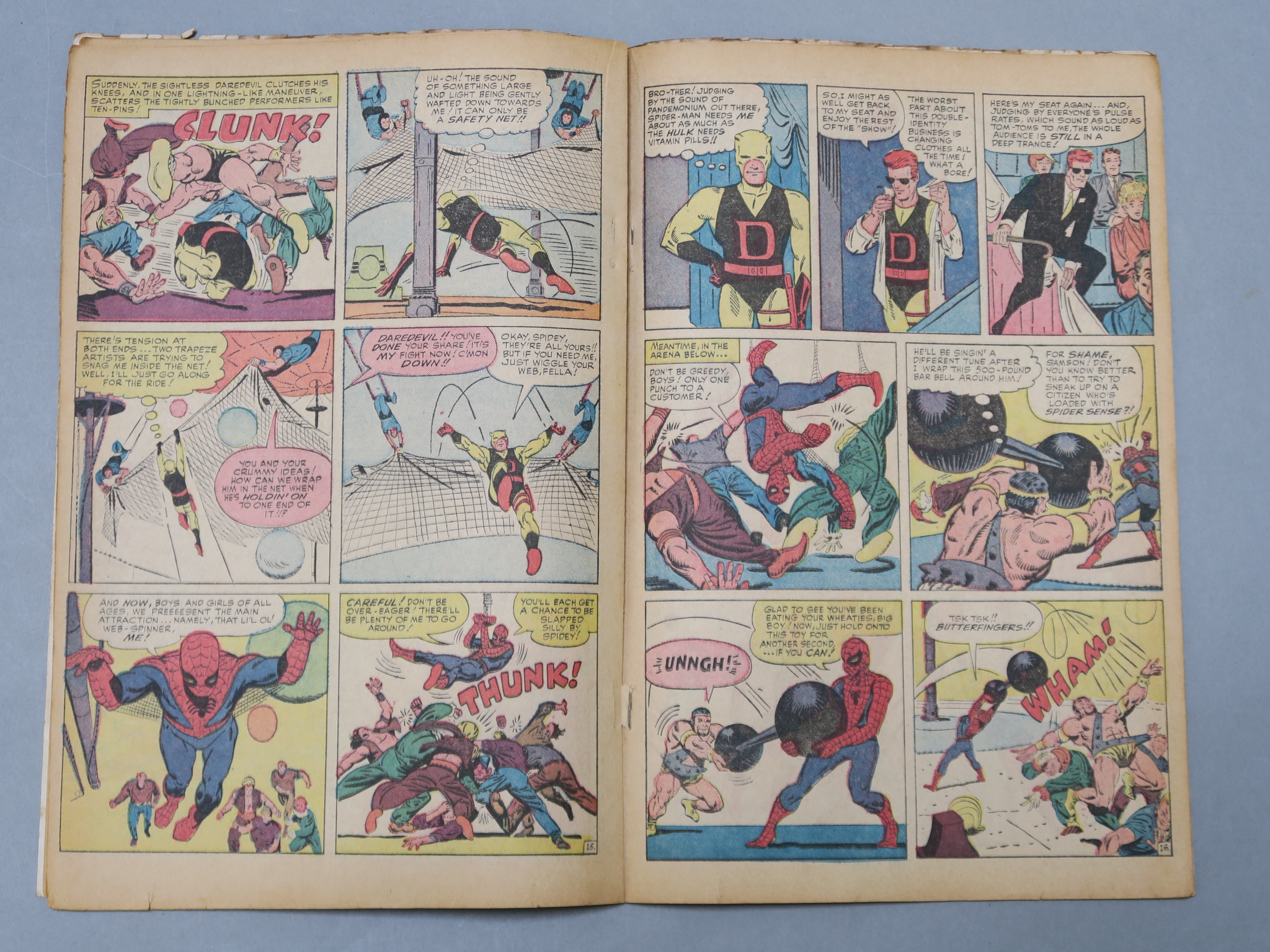 Amazing Spider-man #16 (Sept 1964) Spider-man battles Daredevil (in yellow costume), - Bild 3 aus 3