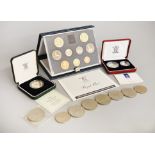 A boxed ROYAL MINT 1989 Deluxe proof coin collection,