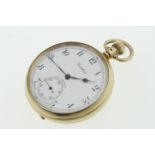 A 9ct top-wind pocket watch H/M Birmingham 1964,