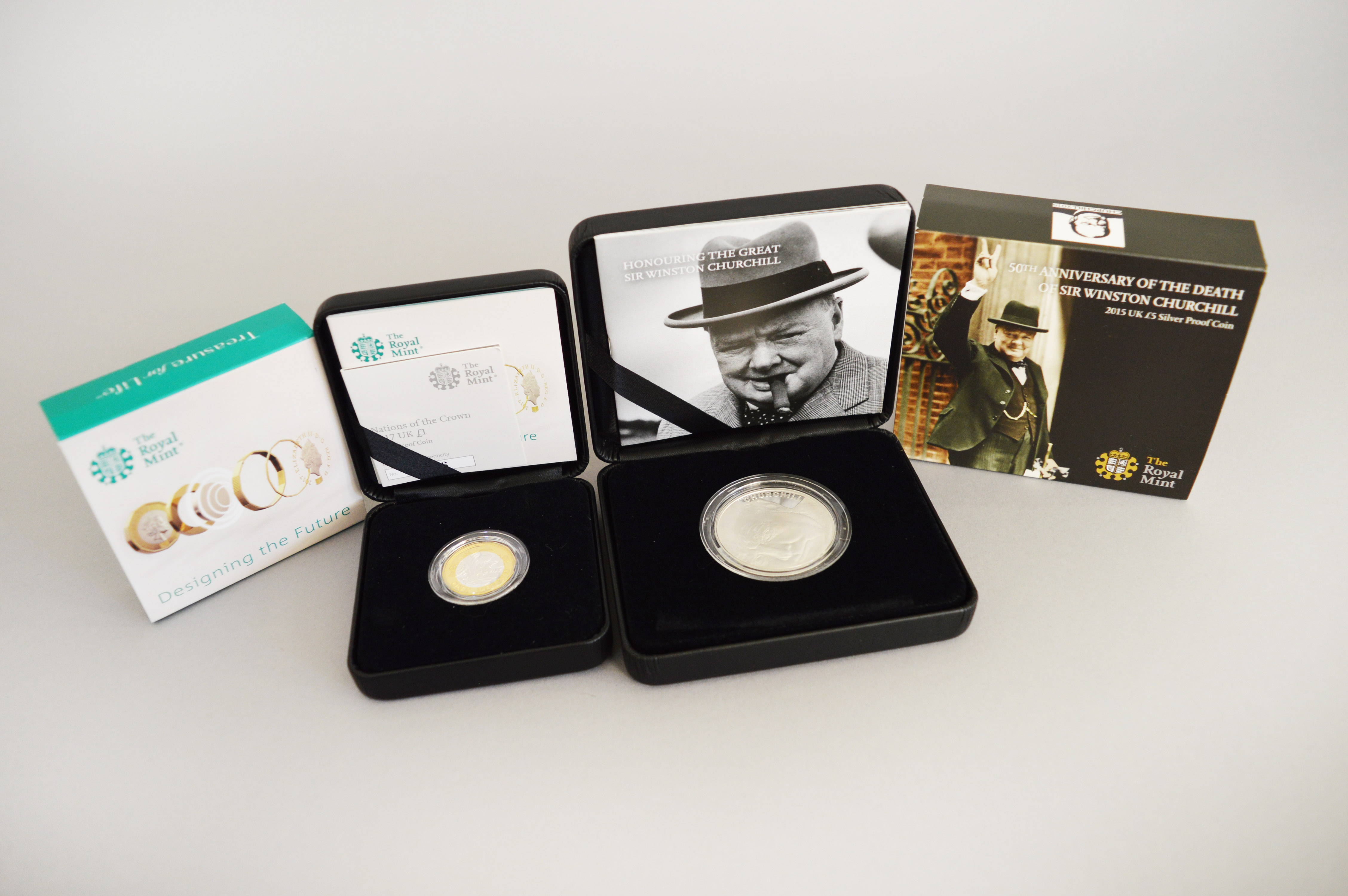 ROYAL MAIL - A Limited Edition Silver Proof Coin Commemorating 50th Anniversary of the Death of Sir