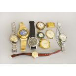 A boxed quantity of wristwatches to include 9ct manual wind working 21 Jewelled Accurist (case