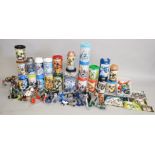 Twenty one opened packages for Lego Bionicle figures, some with contents,