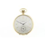 PATEK PHILLIPE - A 1920's Patek Phillipe 18ct top-wind pocket watch with dial,