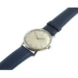 A gents Zenith manual-wind wristwatch with clean uncracked dial, on a later leather strap, working.