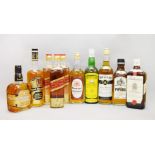 10 bottles of vintage whisky: 3x Johnnie Walker Red Label plus 1 bottle each of Tamnavulin,