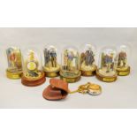 6 John Wayne collectable dioramas, together with 2 Franklin Mint collector's pocket watches.