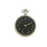 ROLEX - A military issue Rolex top-wind 15 jewelled pocket watch, case numbered A.0805-G.S.MK.