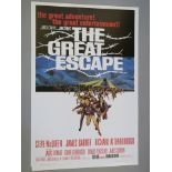 Repro posters for The Great Escape, Terminator, Marilyn Monroe, Ben Hur,