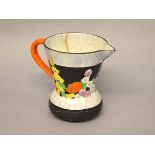 A Hand-painted Art Deco Carltonware jug. Height 13cm.
