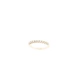 A 9ct H/M rose gold diamond half eternity ring, the 11 round brilliant cut diamonds, total approx 0.