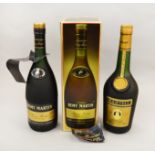 Two bottles of Cognac / Brandy: Remy Martin VSOP Fine Champagne Cognac with gift box (purchased