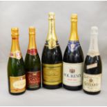 5 assorted bottles of Champagne / Sparkling Wine including a Magnum of Gabriel Boutet and a Magnum