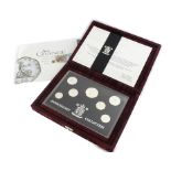 ROYAL MINT - Boxed proof 1996 Silver Anniversary Decimal Silver coin collection, limited to 15,