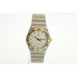 OMEGA - A gents bi-metal Omega Constellation quarts wristwatch, dated 2005,model - 12123000,