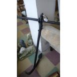 A cast iron anchor