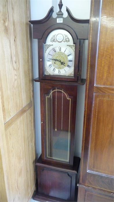 A "Tempus Fugit" C. Wood & Son grandmother clock