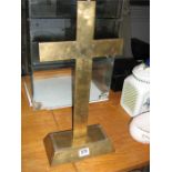 A large Ecclesiastical brass cross