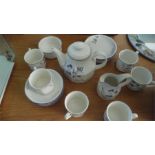 A part Royal Doulton Minerva tea set