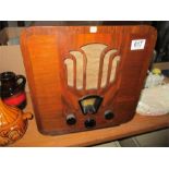 A vintage Art Deco radio