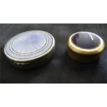 2 guilloche enamel pill/ patch boxes