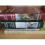 Four fishing books including Hugh Falkus Salmon fishing and Sea Trout fishing