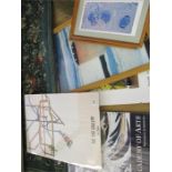 A collection of modern pictures including London Underground poster "Tate Gallery by Tube" etc. (6)