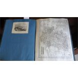 An antique book of engraved maps of Britain published by Archibald Fullerton & Co, Glasgow with