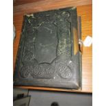 Victorian leather bound photo album