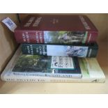 Four fishing books including Hugh Falkus Salmon fishing and Sea Trout fishing