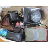 A quantity of cameras including Zenit-B in case