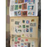 A quantity of various stamps in two albums